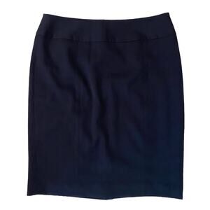 Anne Klein Stretch Black Skirt Hidden Zipper Size 6P